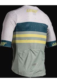 LEATT - Koszulka rowerowa męska Leatt Jersey MTB Endurance 6.0. Kolor: wielokolorowy, niebieski, zielony. Materiał: jersey