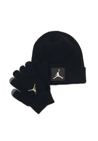 Zestaw czapka zimowa rękawiczki Air Jordan Metal Jumpman Patch Set 9A0604-K5X. Kolor: czarny. Sezon: zima. Styl: sportowy #1