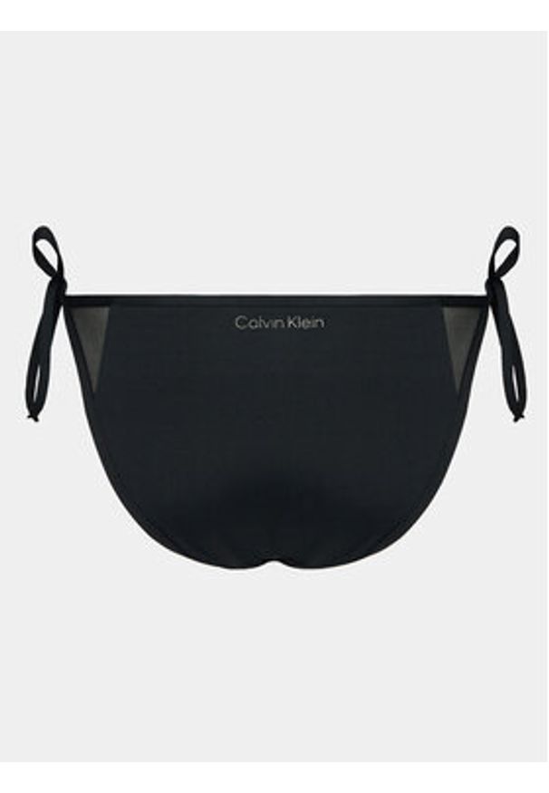 Calvin Klein Swimwear Dół od bikini KW0KW02328 Czarny. Kolor: czarny. Materiał: syntetyk