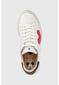 MOA Concept buty skórzane grand master kolor biały. Nosek buta: okrągły. Zapięcie: sznurówki. Kolor: biały. Materiał: skóra. Obcas: na obcasie. Wysokość obcasa: niski #3