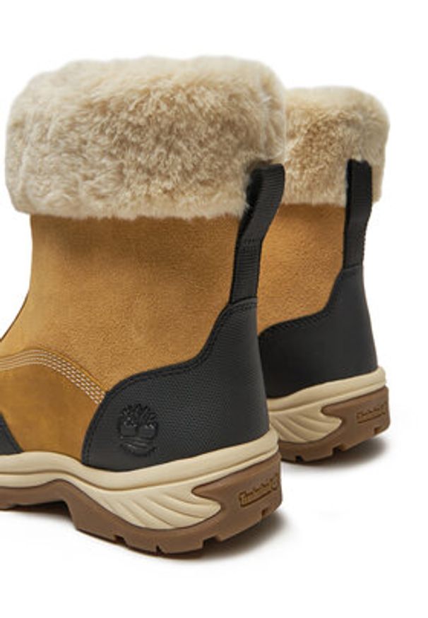 Timberland Śniegowce Ledge Pullon WP TB1A2KUF2311 Brązowy. Kolor: brązowy. Materiał: skóra, zamsz