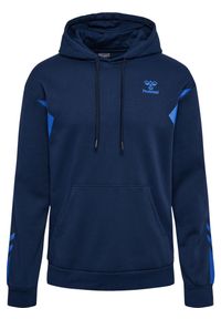 Bluza bawełniana bluza z kapturem Hummel Active. Typ kołnierza: kaptur. Kolor: wielokolorowy, niebieski, zielony. Materiał: bawełna. Wzór: nadruk, jodełka. Sport: fitness #2