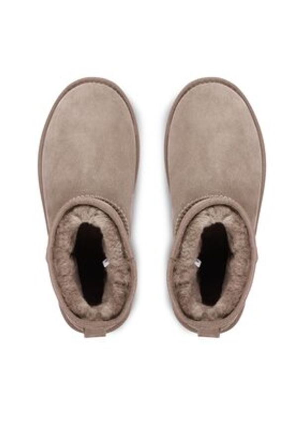 EMU Australia Śniegowce Wallaby Mini Teens T10103 Beżowy. Kolor: beżowy. Materiał: zamsz, skóra