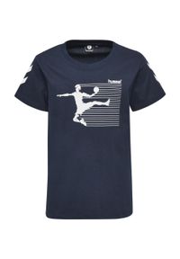 Koszulka sportowa Hummel T-shirt HMLKEVYNC. Kolor: niebieski. Sport: koszykówka