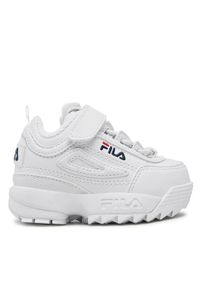 Fila Sneakersy Disruptor E Infants 1011298.1FG Biały. Kolor: biały. Materiał: skóra