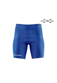 Givova Bermuda Skin męskie elastyczne spodenki niebieskie 2XL. Kolor: niebieski. Sport: fitness #1