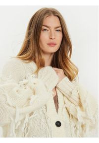 ViCOLO Kardigan 33034S Écru Relaxed Fit. Kolor: kremowy. Materiał: syntetyk #5