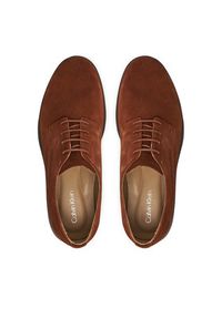 Calvin Klein Półbuty Ess Rubber Derby Su HM0HM01928 Brązowy. Kolor: brązowy. Materiał: skóra, zamsz #4