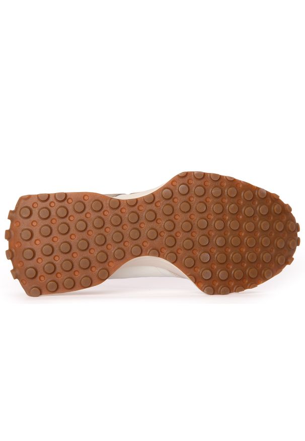 Buty unisex New Balance U327LZ – beżowe. Okazja: na co dzień. Kolor: beżowy. Materiał: skóra, zamsz, materiał, guma. Szerokość cholewki: normalna