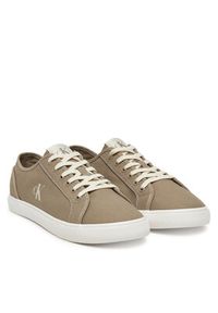 Calvin Klein Jeans Tenisówki Ess Vulc Low Mg Canvas YM0YM01209 Beżowy. Kolor: beżowy. Materiał: materiał