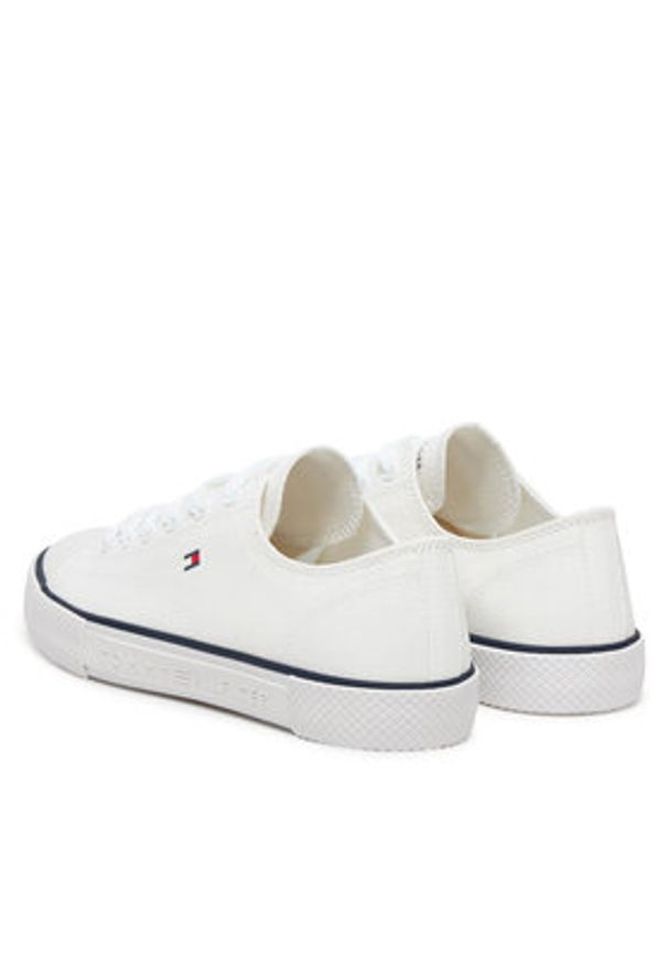 TOMMY HILFIGER - Tommy Hilfiger Trampki T3X9-33846-0890100 Biały. Kolor: biały. Materiał: materiał