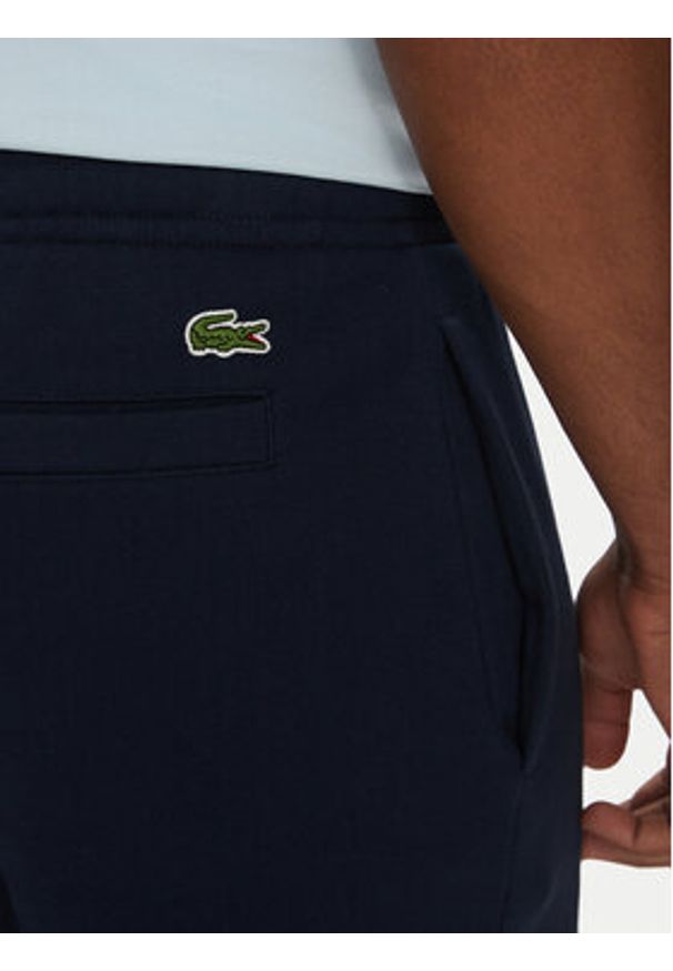 Lacoste Szorty sportowe Unisex GH0990 Granatowy Regular Fit. Kolor: niebieski. Materiał: bawełna