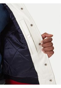 TOMMY HILFIGER - Tommy Hilfiger Kurtka bomber Varsity MW0MW41866 Écru Regular Fit. Materiał: skóra #6