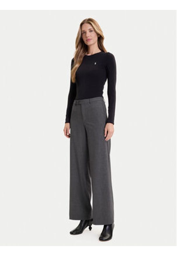 Vero Moda Spodnie materiałowe Texas 10334103 Szary Straight Fit. Kolor: szary. Materiał: syntetyk