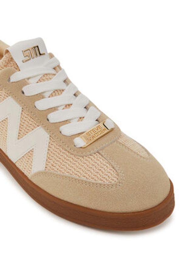 Steve Madden Sneakersy Degree SM11003179 Beżowy. Kolor: beżowy. Materiał: skóra