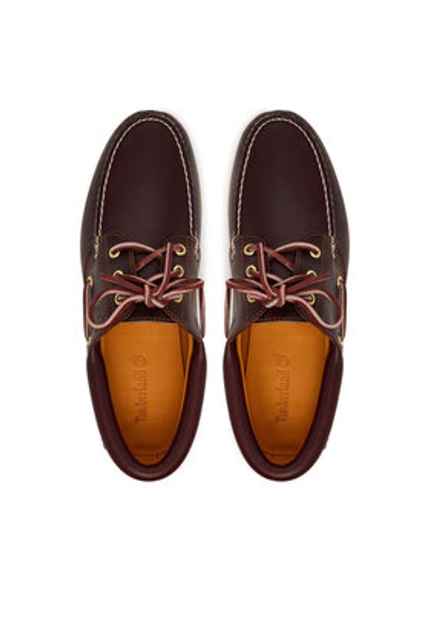 Timberland Mokasyny Authentics Boat 3 Eye Classic TB0500096481 Brązowy. Kolor: brązowy. Materiał: skóra