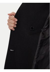 Morgan Płaszcz wełniany 242-GALOUA Czarny Regular Fit. Kolor: czarny. Materiał: syntetyk #6