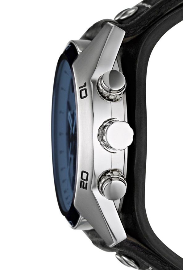 Fossil - Zegarek CH2564. Kolor: czarny. Materiał: materiał, skóra. Styl: retro