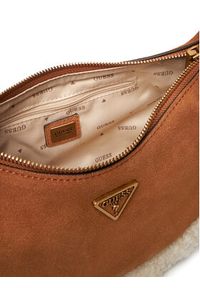 Guess Torebka Amita Mini HWSW95 39720 Brązowy. Kolor: brązowy. Materiał: skórzane, zamszowe #3