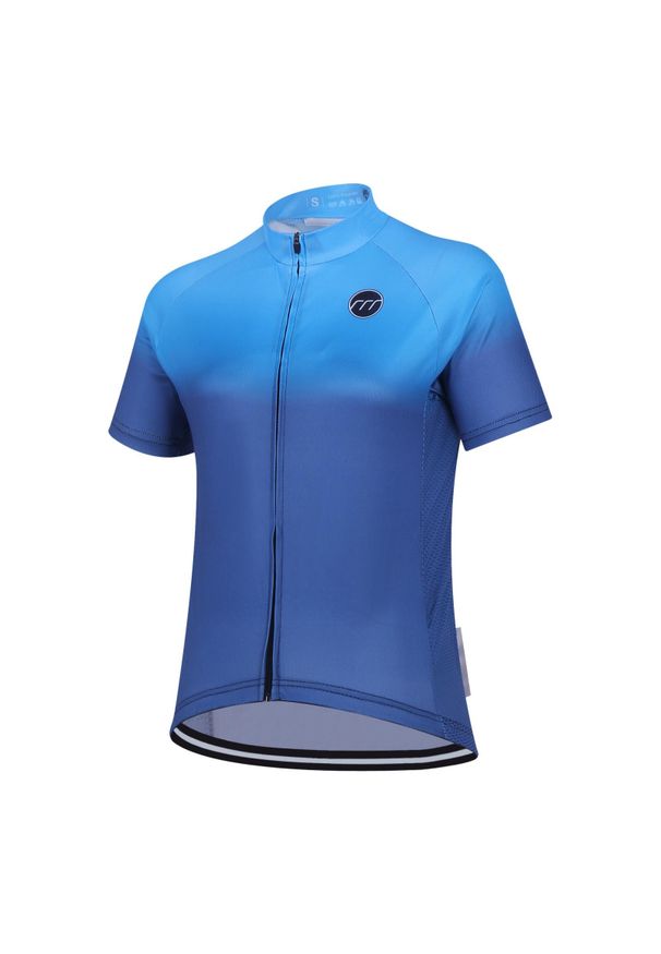 MADANI - Koszulka rowerowa męska madani Ombre. Kolor: niebieski