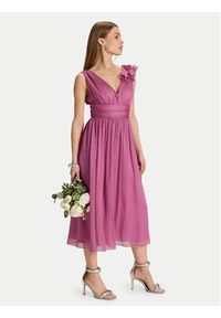 Swing Sukienka koktajlowa 5AJ07600 Różowy Regular Fit. Kolor: różowy. Materiał: syntetyk. Styl: wizytowy #6