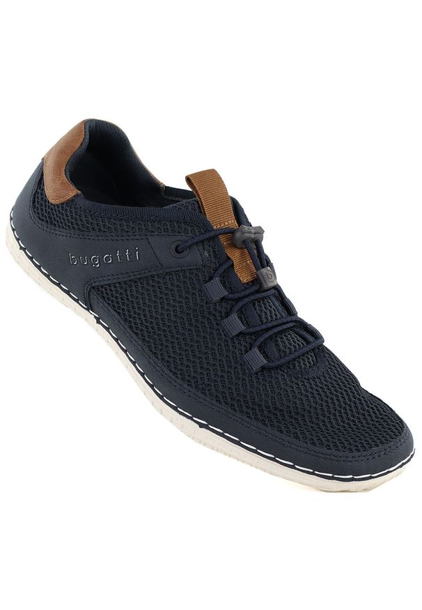 Buty sportowe męskie wsuwane granatowe Bugatti 325-AFF12-6900-4100. Zapięcie: bez zapięcia. Kolor: niebieski. Materiał: tkanina