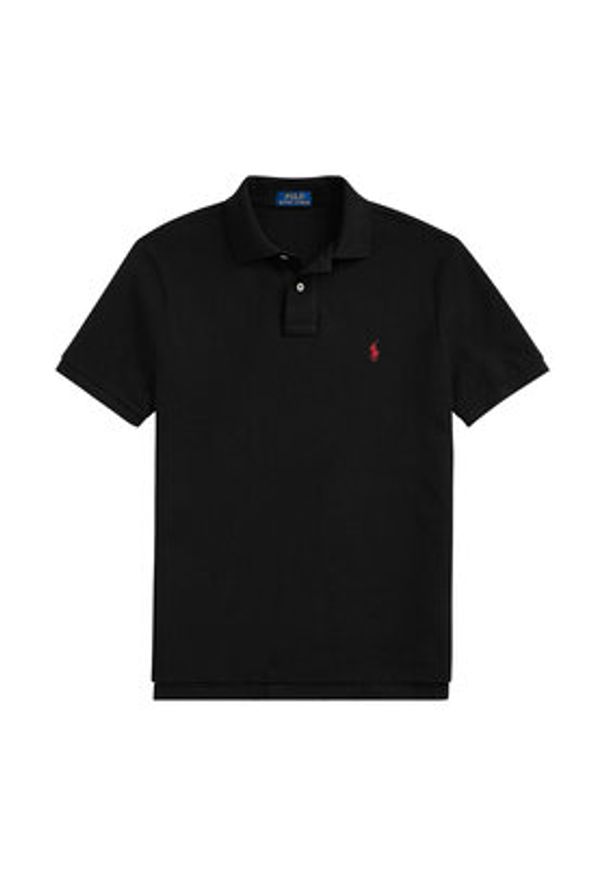 Polo Ralph Lauren Polo Core Replen 710782592 Czarny Custom Slim Fit. Typ kołnierza: polo. Kolor: czarny. Materiał: bawełna