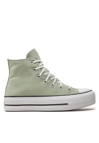 Trampki Converse. Kolor: zielony. Obcas: na platformie