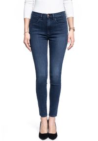 Wrangler - SPODNIE DAMSKIE WRANGLER HIGH RISE SKINNY SOLAR BLUE W27HJC11J 112128087 #6