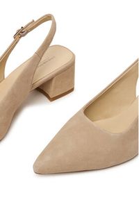 Vagabond Shoemakers Czółenka Marta 5928-140-11 Écru. Kolor: kremowy. Materiał: skóra, zamsz #6