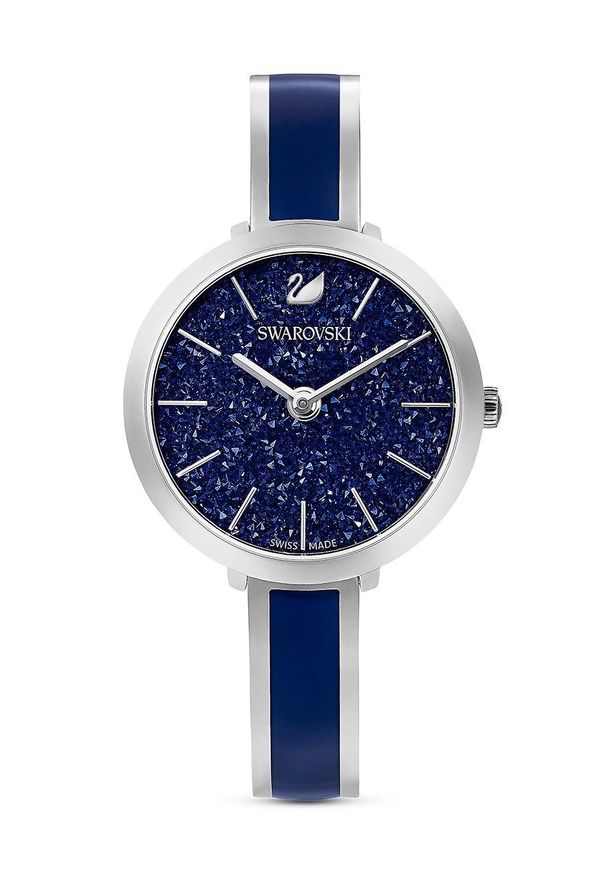 Swarovski - Zegarek CRYSTALLINE DELIGHT 5580533. Kolor: niebieski. Materiał: materiał