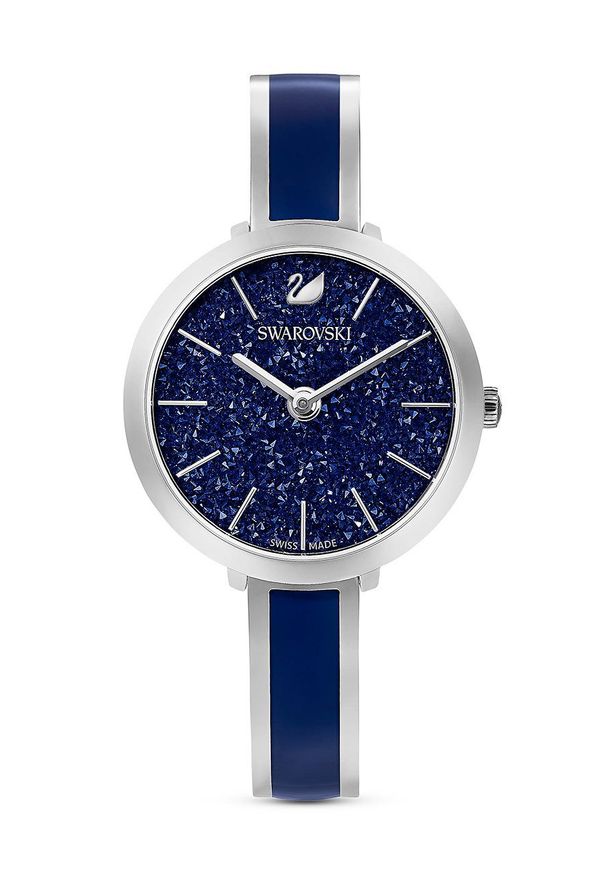 Swarovski - Zegarek CRYSTALLINE DELIGHT. Kolor: niebieski. Materiał: materiał