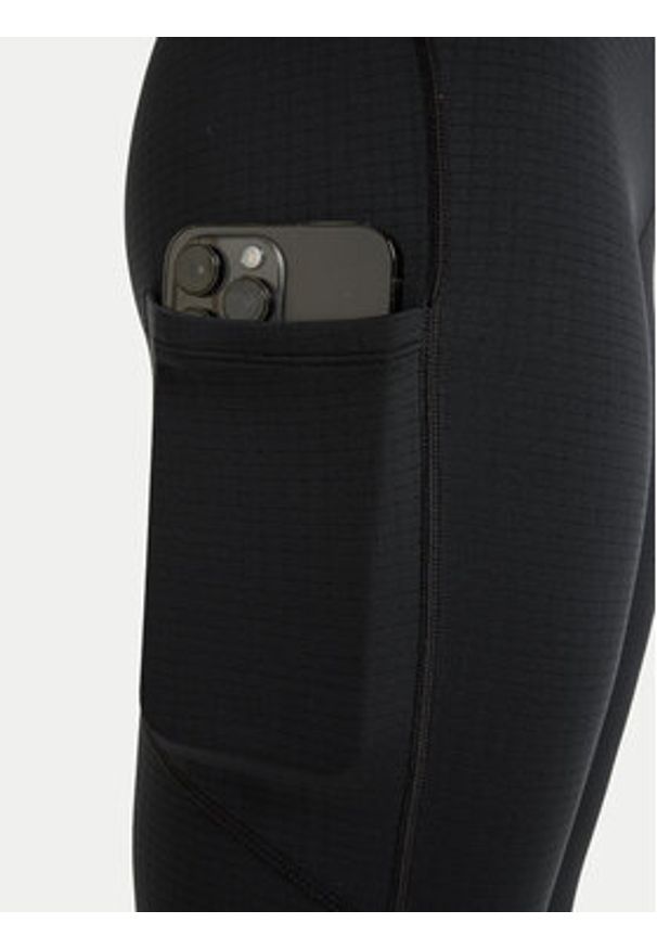 Roxy Legginsy Waves Of Warmth ERJNP03671 Czarny Slim Fit. Kolor: czarny. Materiał: syntetyk