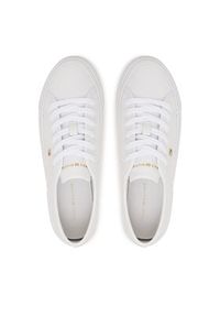 TOMMY HILFIGER - Tommy Hilfiger Sneakersy Platform Vulc Piping Ltr FW0FW09393 Biały. Kolor: biały. Materiał: skóra. Obcas: na platformie #2
