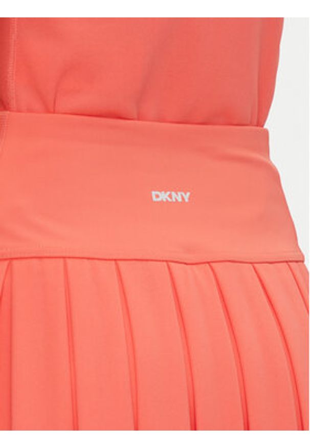 DKNY Sport Spódnica plisowana DP5K1012 Koralowy Regular Fit. Kolor: pomarańczowy. Materiał: syntetyk. Styl: sportowy