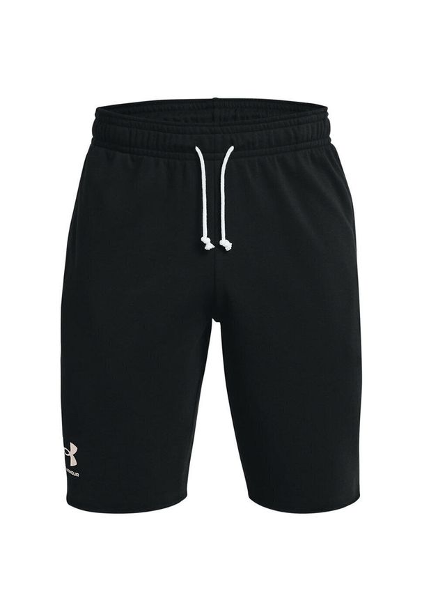 Spodnie treningowe męskie Under Armour Rival Terry Shorts. Kolor: biały, czarny, wielokolorowy. Długość: krótkie