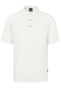 Bugatti Polo 8150-75021C Biały Regular Fit. Typ kołnierza: polo. Kolor: biały. Materiał: bawełna #2
