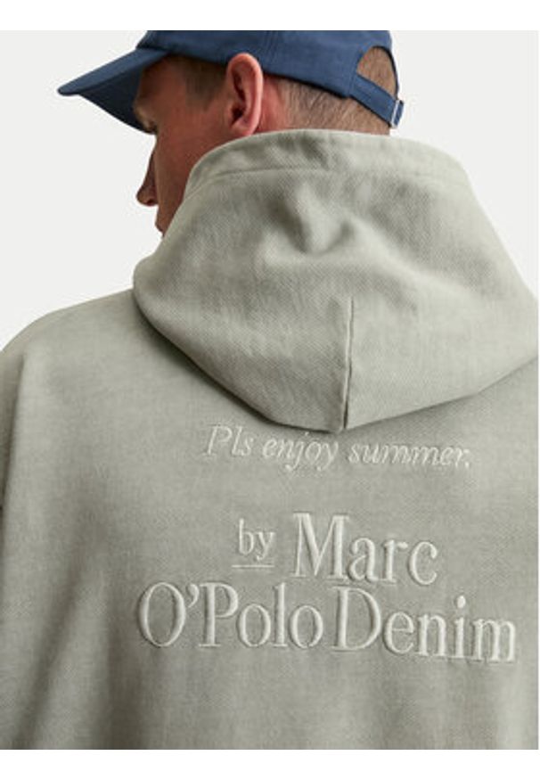 Marc O'Polo Denim Bluza 5000006599 Szary Regular Fit. Typ kołnierza: polo. Kolor: szary. Materiał: bawełna