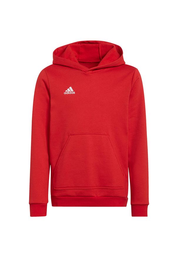 Adidas - Bluza piłkarska dla dzieci adidas Entrada 22 Hoody. Kolor: czerwony. Sport: piłka nożna
