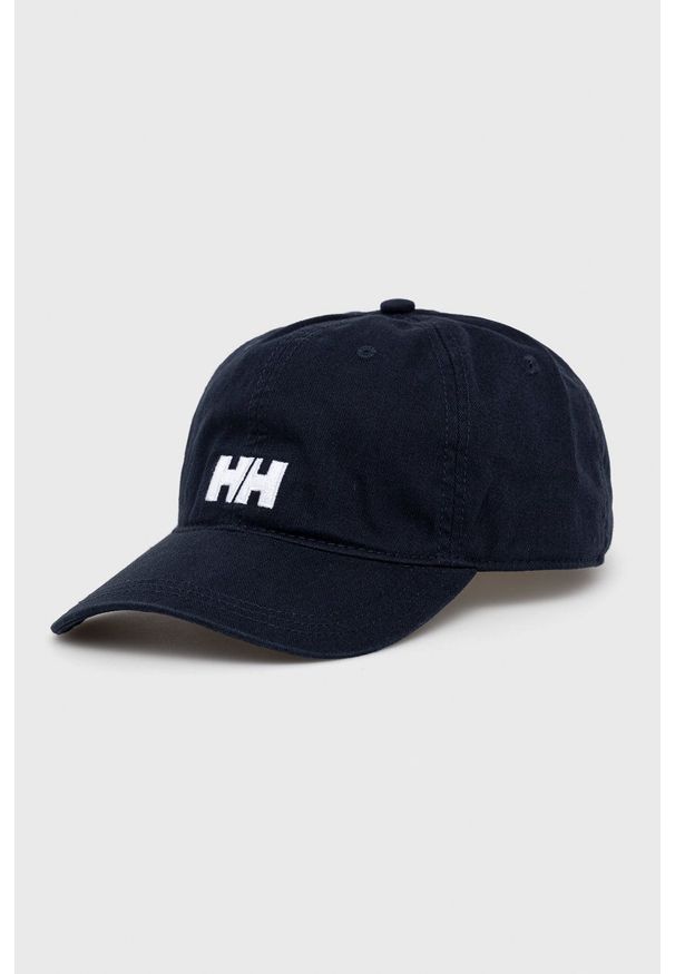 Helly Hansen czapka kolor granatowy z aplikacją 38791-597. Kolor: niebieski. Wzór: aplikacja