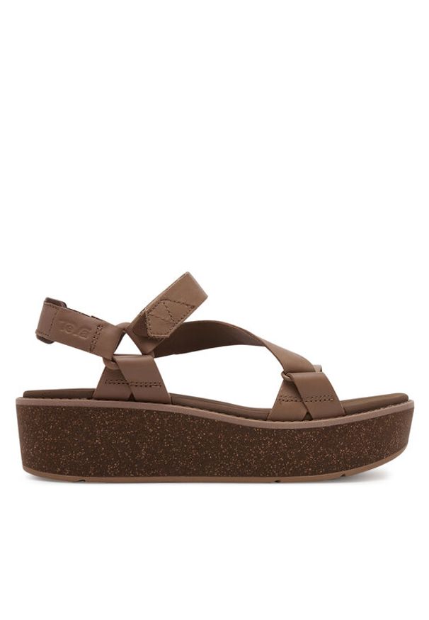 Teva Sandały Madera Wedge 1151015 Brązowy. Kolor: brązowy. Materiał: materiał