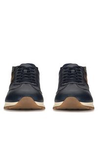 Rieker Sneakersy B0501-14 Granatowy. Kolor: niebieski. Materiał: skóra #4
