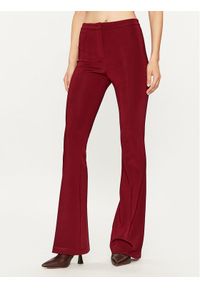 Pinko Spodnie materiałowe Hulka 100054 A04I Bordowy Regular Fit. Kolor: czerwony. Materiał: wiskoza #1