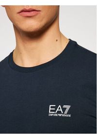 EA7 Emporio Armani T-Shirt 8NPT51 PJM9Z 1578 Granatowy Regular Fit. Kolor: niebieski. Materiał: bawełna