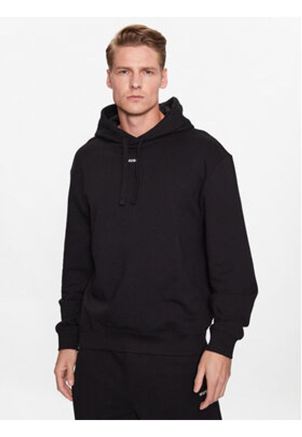 Hugo Dres Dapodayote 50492581 Czarny Relaxed Fit. Kolor: czarny. Materiał: bawełna