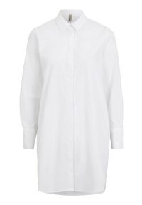 Soyaconcept - Długa koszula Tokyo. Kolor: biały. Materiał: tkanina. Długość: długie. Styl: elegancki #1