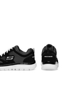 skechers - Skechers Sneakersy BURNS AGOURA 52635 BKW Czarny. Kolor: czarny. Materiał: mesh, materiał #5