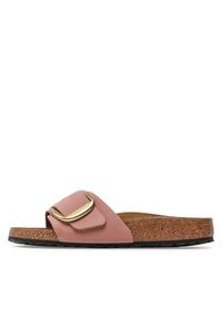 Birkenstock Klapki Madrid Big Buckle 1024039 Różowy. Kolor: różowy. Materiał: skóra, nubuk #4