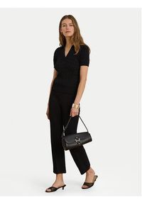 Lauren Ralph Lauren - LAUREN RALPH LAUREN Polo 200P14041002 Czarny Regular Fit. Typ kołnierza: polo. Kolor: czarny. Materiał: bawełna #6