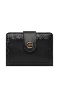 MICHAEL Michael Kors Mały Portfel Damski 32H3G0KD5L Czarny. Kolor: czarny. Materiał: skóra